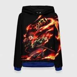 Женская толстовка 3D Клинок, рассекающий демонов