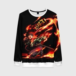 Женский свитшот 3D Клинок, рассекающий демонов