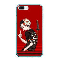 Чехол для iPhone 7Plus/8 Plus матовый Kimetsu no Yaiba