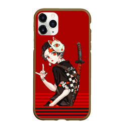 Чехол для iPhone 11 Pro Max матовый Kimetsu no Yaiba