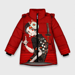 Зимняя куртка для девочек 3D Kimetsu no Yaiba