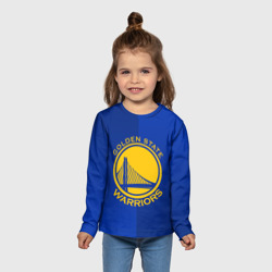 Детский лонгслив 3D Golden state warriors - фото 2