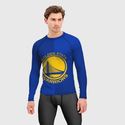 Мужской рашгард 3D Golden state warriors - фото 2