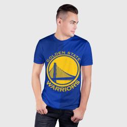 Мужская футболка 3D Slim Golden state warriors - фото 2