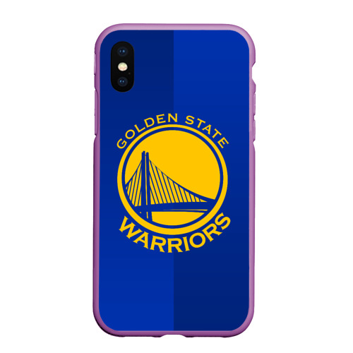 Чехол для iPhone XS Max матовый Golden state warriors, цвет фиолетовый