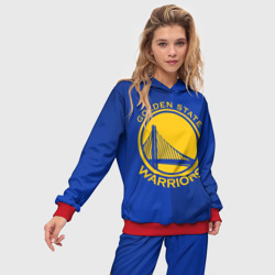 Женский костюм с толстовкой 3D Golden state warriors - фото 2