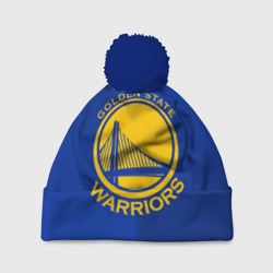 Шапка 3D c помпоном Golden state warriors