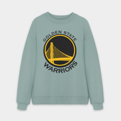 Мужской свитшот oversize без начеса хлопок Golden state warriors