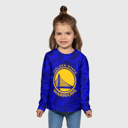 Детский лонгслив 3D Golden state warriors - фото 2