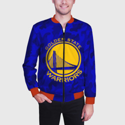 Мужской бомбер 3D Golden state warriors - фото 2