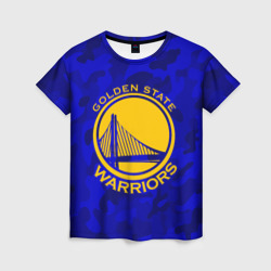 Женская футболка 3D Golden state warriors