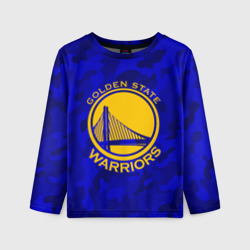 Детский лонгслив 3D Golden state warriors