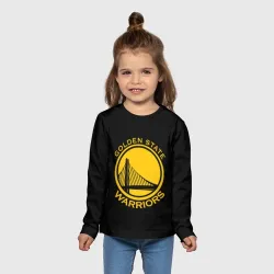 Детский лонгслив 3D Golden state warriors - фото 2