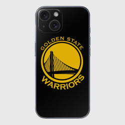 Чехол для iPhone 15 силиконовый с защитой камеры Golden state warriors