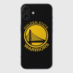 Чехол для iPhone 16 силиконовый с защитой камеры Golden state warriors
