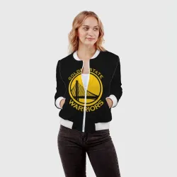 Женский бомбер 3D Golden state warriors - фото 2