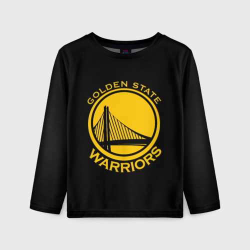 Детский лонгслив 3D Golden state warriors, цвет 3D печать