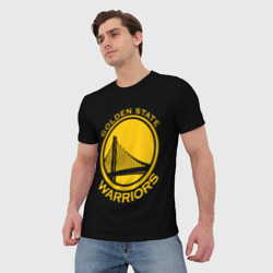 Мужская футболка 3D Golden state warriors - фото 2