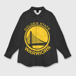 Женская рубашка oversize 3D Golden state warriors