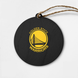 Деревянная игрушка круг Golden state warriors
