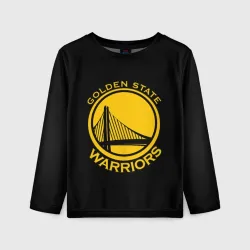 Детский лонгслив 3D Golden state warriors
