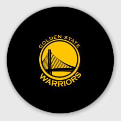 Круглый коврик для мышки Golden state warriors