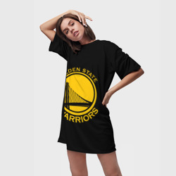 Платье-футболка 3D Golden state warriors - фото 2