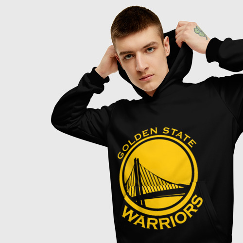 Мужская толстовка 3D Golden state warriors, цвет черный - фото 5