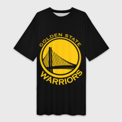 Платье-футболка 3D Golden state warriors