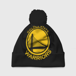 Шапка 3D c помпоном Golden state warriors