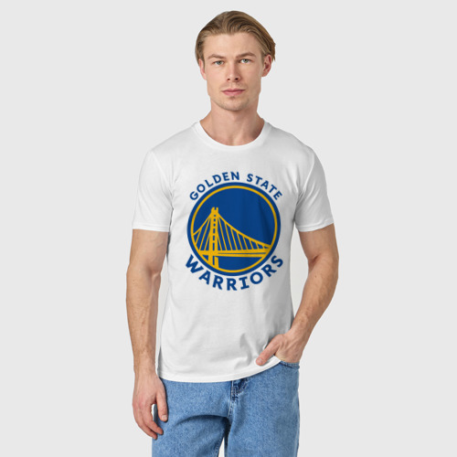 Мужская футболка хлопок GOLDEN STATE WARRIORS (2020), цвет белый - фото 3