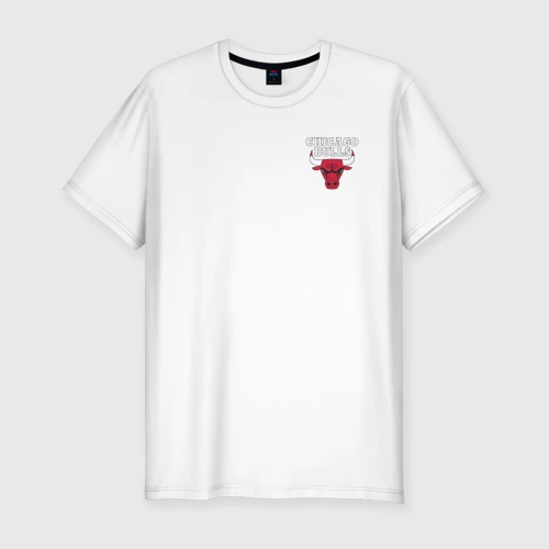 Мужская футболка хлопок Slim Chicago bulls
