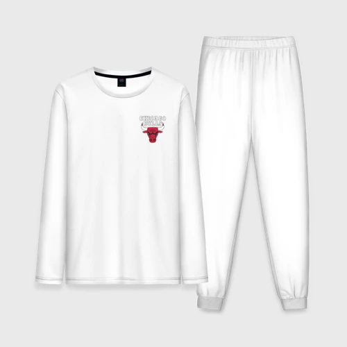 Мужская пижама с лонгсливом хлопок Chicago bulls