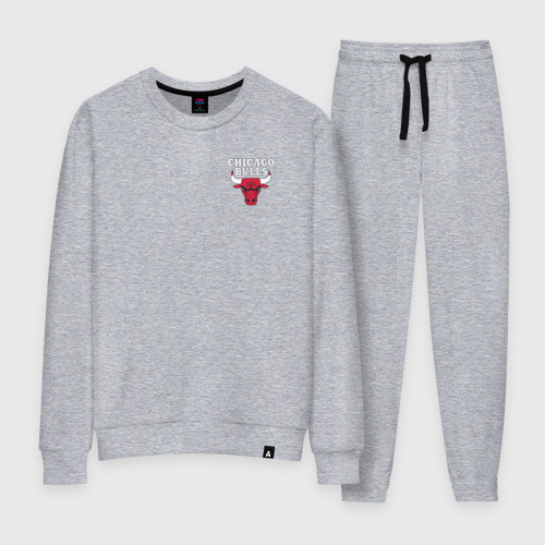 Женский костюм хлопок Chicago bulls, цвет меланж