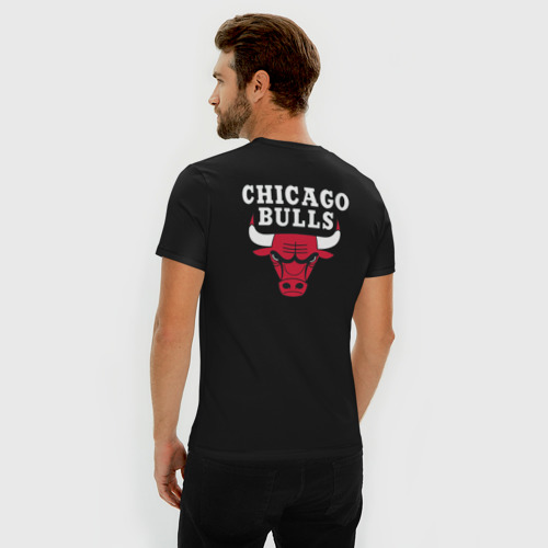 Мужская футболка хлопок Slim CHICAGO BULLS (НА СПИНЕ) | ЧИКАГО БУЛЛС Фото 01