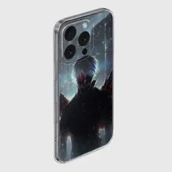 Чехол для iPhone 16 Pro силиконовый с защитой камеры Токийский Гуль Канеки Кен - фото 2