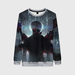 Женский свитшот 3D Токийский Гуль Канеки Кен