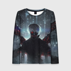 Женский лонгслив 3D Токийский Гуль Канеки Кен
