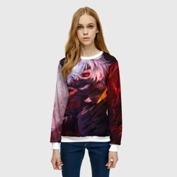 Женский свитшот 3D Токийский Гуль - фото 2