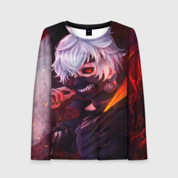 Женский лонгслив 3D Токийский Гуль