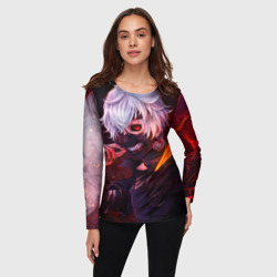 Женский лонгслив 3D Токийский Гуль - фото 2
