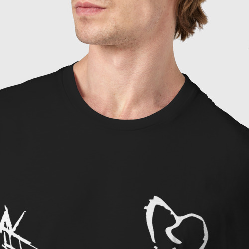 Мужская футболка хлопок BAD VIBES FOREVER, цвет черный - фото 6