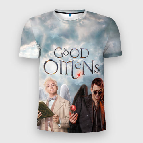 Мужская футболка 3D Slim Good Omens, цвет 3D печать