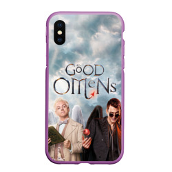 Чехол для iPhone XS Max матовый Good Omens