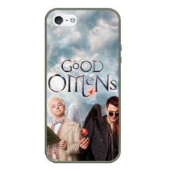 Чехол для iPhone 5/5S матовый Good Omens