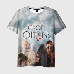 Мужская футболка 3D Good Omens