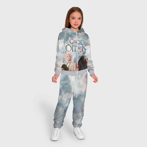 Детский 3D костюм с принтом Good Omens, вид сбоку #3