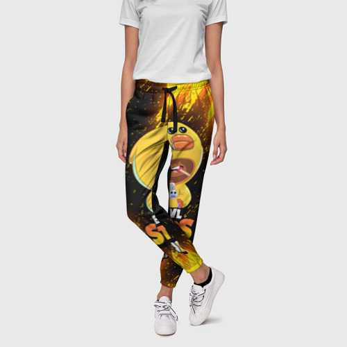 Женские брюки 3D Brawl Stars Sally Leon, цвет 3D печать - фото 3