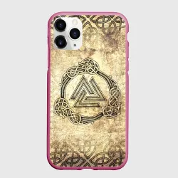 Чехол для iPhone 11 Pro матовый Валькнут символ павших в битве