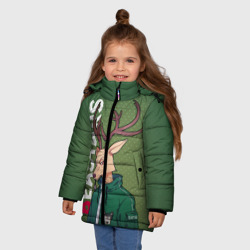 Зимняя куртка для девочек 3D Выдающиеся звери - фото 2